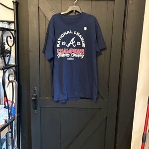 Men's Blue Braves Long Sleeve Tee